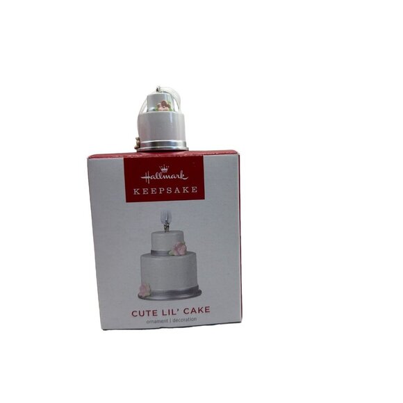 Hallmark Keepsake Cute Lil Cake Mini Ornament Metal Baking Cooking Wedding Gift - Picture 2 of 8